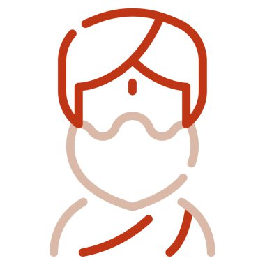 Swami simgesi, vektör illüstrasyonu basit tasarım