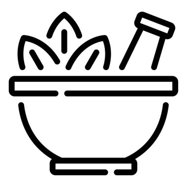 Bitki simgesi, vektör illüstrasyonu basit tasarım