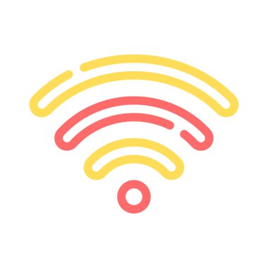Wi-Fi simgesi, vektör illüstrasyonu basit tasarım