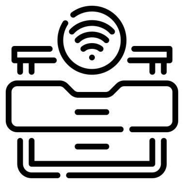 Akıllı Çekmece simgesi, vektör illüstrasyonu basit tasarım