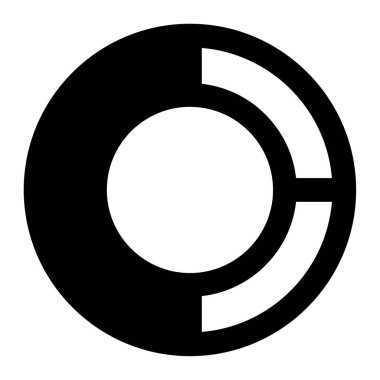 Bilgi grafikleri simgesi, vektör illüstrasyonu basit tasarım