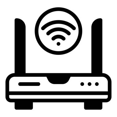 wifi simgesi, vektör illüstrasyonu basit tasarım
