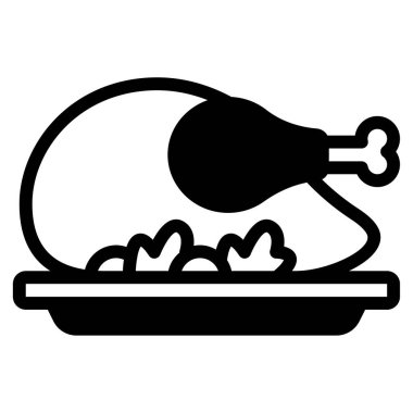 Tavuk Dansı simgesi, vektör illüstrasyonu basit tasarım