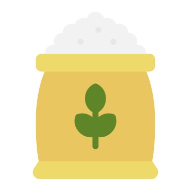 Rice Hasat simgesi, vektör illüstrasyonu basit tasarım