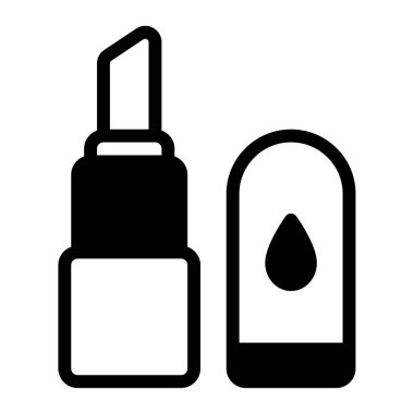 Lip Balm simgesi, vektör illüstrasyonu basit tasarım