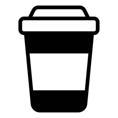 Kahve fincanı simgesi, vektör çizimi basit tasarım  