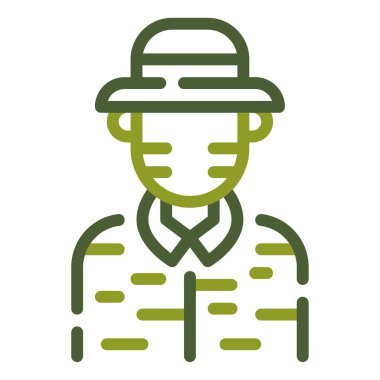 Kamuflaj simgesi, vektör illüstrasyonu basit tasarım