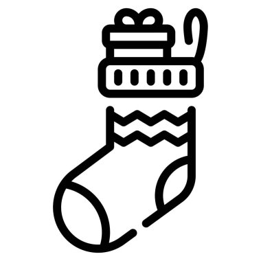 Çorap simgesi, vektör illüstrasyonu basit tasarım