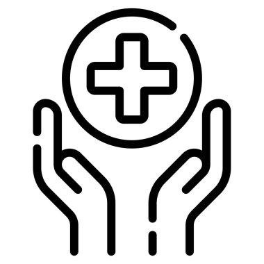 Sağlık Hedefleri simgesi, vektör illüstrasyonu basit tasarım