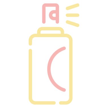 Shimmer Sprey simgesi, vektör illüstrasyonu basit tasarım