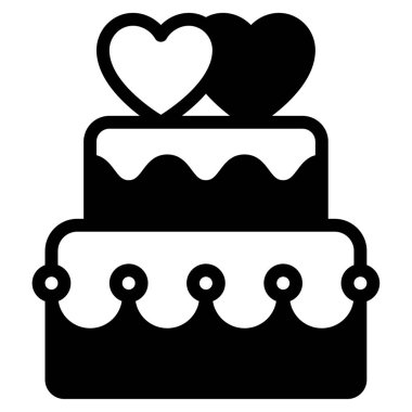 Düz biçimli Pasta Topper simgesi