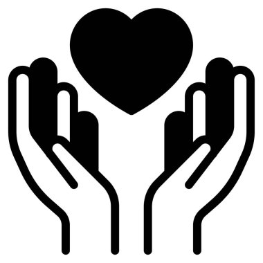 Minnettarlık simgesi, vektör illüstrasyonu basit tasarım