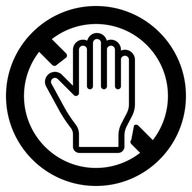 Giriş simgesi yok, vektör illüstrasyonu basit tasarım