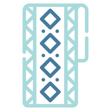 Songket simgesi, vektör illüstrasyonu basit tasarım