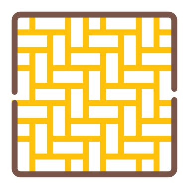 Bambu El Sanatları simgesi, vektör illüstrasyonu basit tasarım