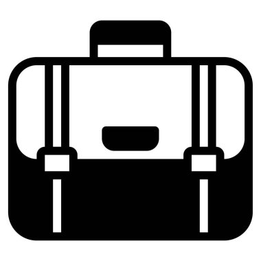 evrak çantası simgesi, vektör illüstrasyonu basit tasarım