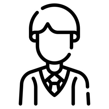 Student icon, vector illustration simple design