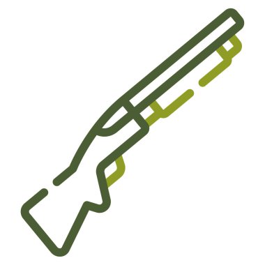 av tüfeği simgesi, vektör illüstrasyonu basit tasarım