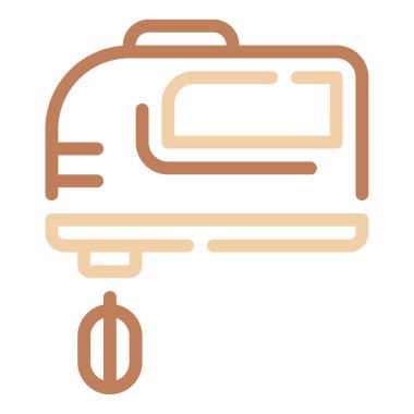 Karıştırıcı simgesi, vektör illüstrasyonu basit tasarım