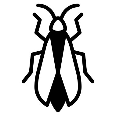 Ağustos Böceği simgesi, vektör illüstrasyonu basit tasarım