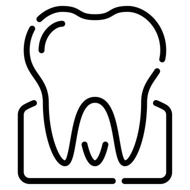Molar simgesi, vektör illüstrasyonu basit tasarım