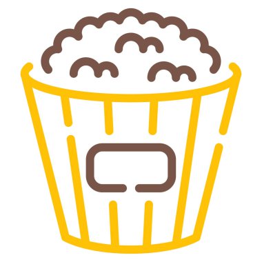 Patlamış mısır Jagung simgesi, vektör çizimi basit tasarım