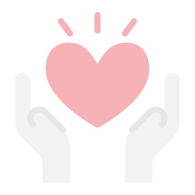 Minnettarlık simgesi, vektör illüstrasyonu basit tasarım