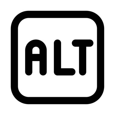 Alt metin simgesi, vektör illüstrasyonu basit tasarım