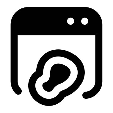 Sıcaklık haritası simgesi, vektör illüstrasyonu basit tasarım