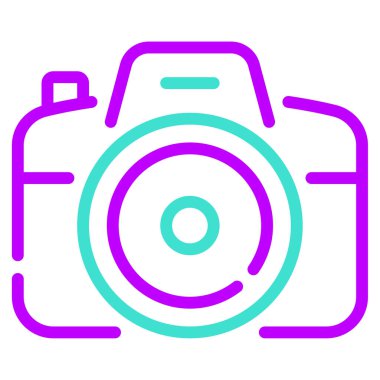 kamera simgesi, vektör illüstrasyonu basit tasarım