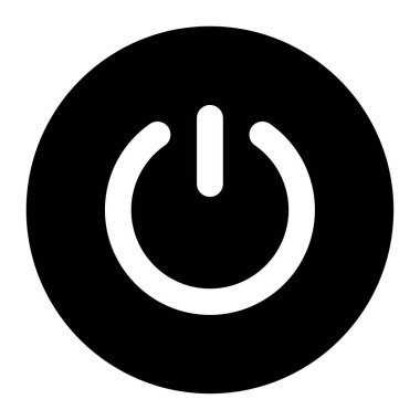 Power icon, vector illustration simple design