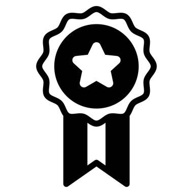 Onur simgesi, vektör illüstrasyonu basit tasarım