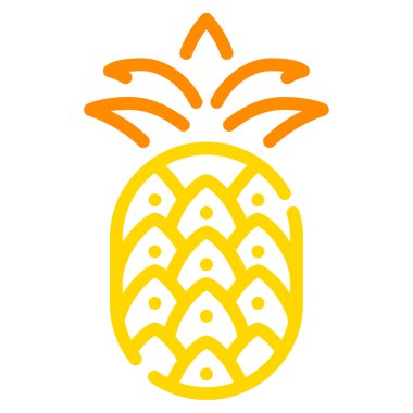 Tropikal Meyve simgesi, vektör illüstrasyonu basit tasarım