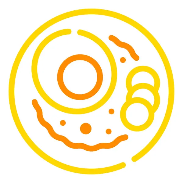 Nasi Goreng simgesi, vektör çizimi basit tasarım