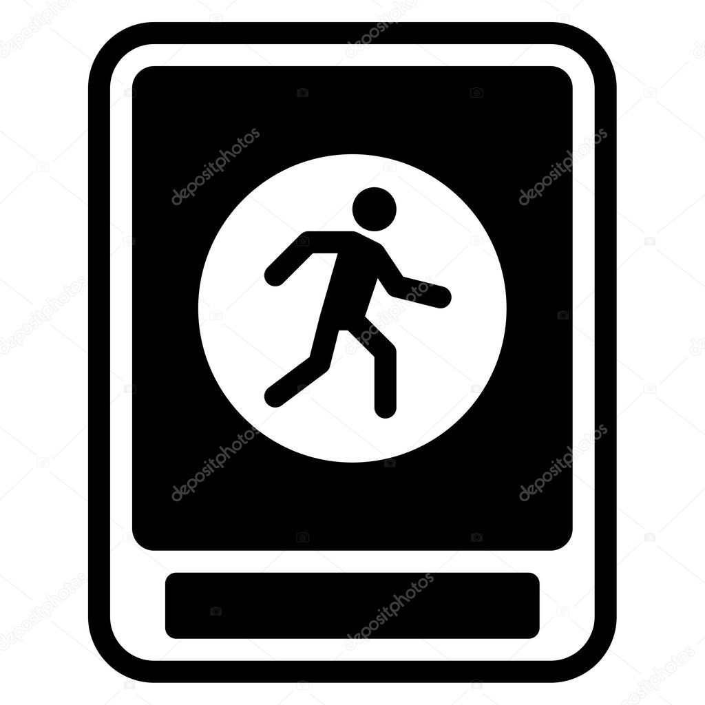 Entry Restricted icon, vector illustration simple design