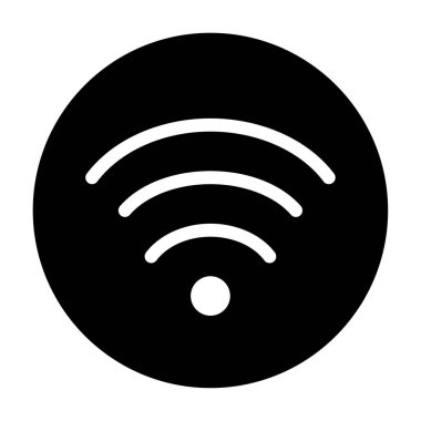 Sinyal simgesi, vektör illüstrasyonu basit tasarım