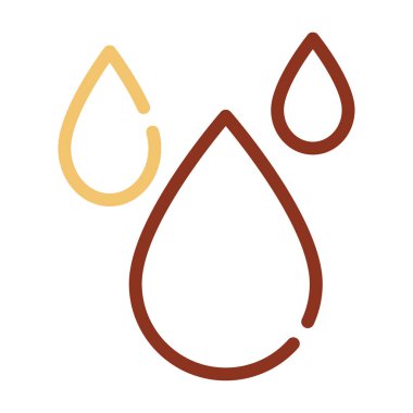 Yağmur Damlası simgesi, vektör illüstrasyonu basit tasarım