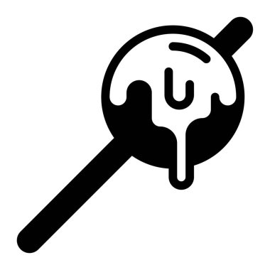 Cilok simgesi, vektör illüstrasyonu basit tasarım