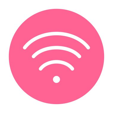 Sinyal simgesi, vektör illüstrasyonu basit tasarım