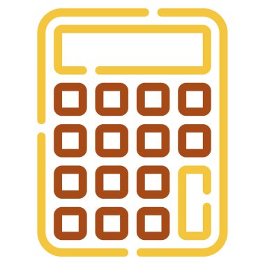 Calculator icon, vector illustration simple design