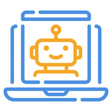 Sanal Yardımcı simge, vektör illüstrasyonu basit tasarım