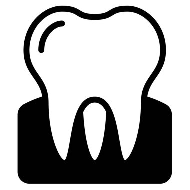 Molar simgesi, vektör illüstrasyonu basit tasarım