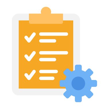 Değerlendirme Aracı simgesi, vektör illüstrasyonu basit tasarım