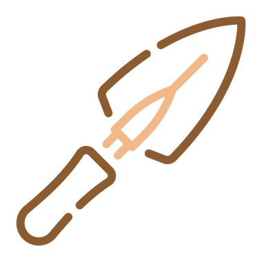 Brick mala simgesi, vektör illüstrasyonu basit tasarım