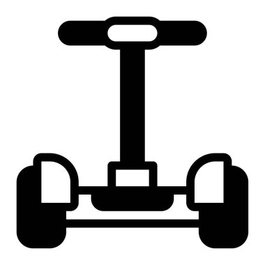 Segway simgesi, vektör illüstrasyonu basit tasarım