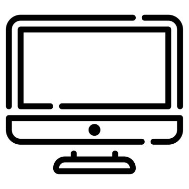 bilgisayar simgesi, vektör illüstrasyonu basit tasarım