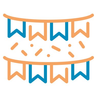 Festival simgesi, vektör illüstrasyonu basit tasarım