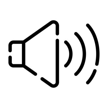 hoparlör simgesi, vektör illüstrasyonu basit tasarım