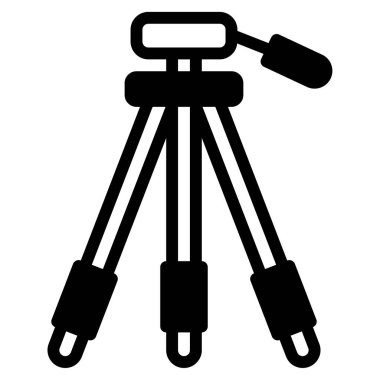 tripod simgesi, vektör illüstrasyonu basit tasarım