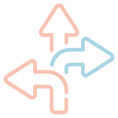 yön simgesi, vektör illüstrasyonu basit tasarım